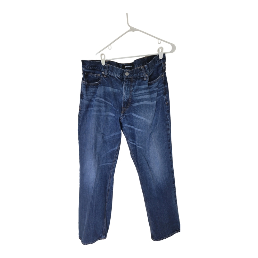 Men's Express Jeans Original Loose Boot Size 38x32